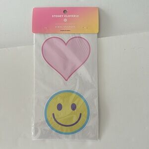 Stoney Clover Lane LIMITED EDITION Smiley Face and Heart Vinyl Stickers